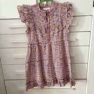 House of Harlow 1960 Purple Ruffled Dress